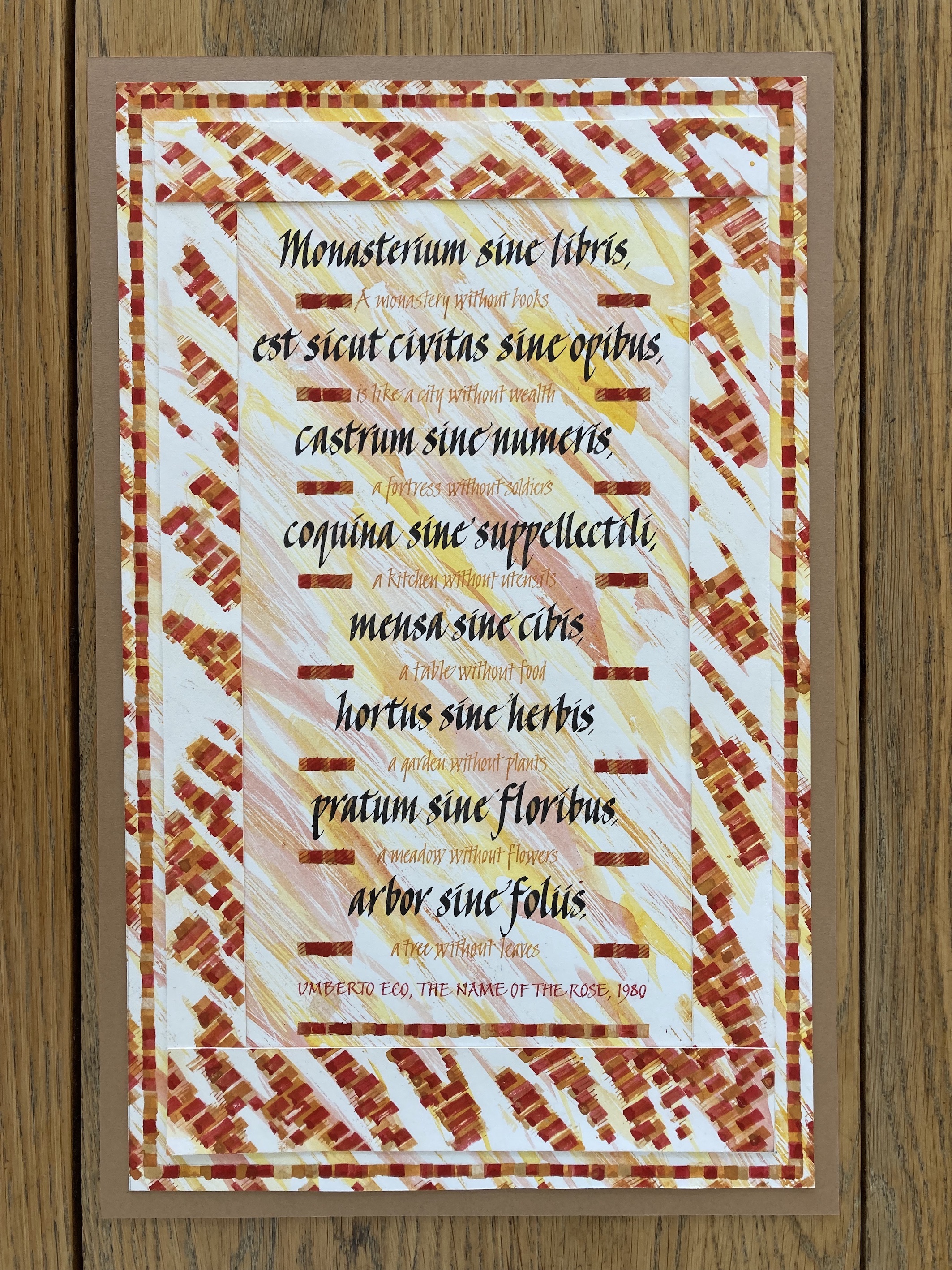calligraphy commission